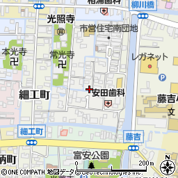 福岡県柳川市椿原町周辺の地図