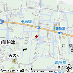 福岡県柳川市三橋町蒲船津1208-3周辺の地図