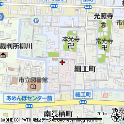 福岡県柳川市北長柄町14周辺の地図
