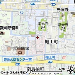 福岡県柳川市北長柄町14周辺の地図