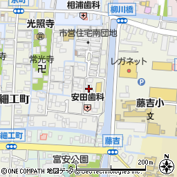 福岡県柳川市椿原町18周辺の地図