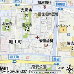 福岡県柳川市椿原町23周辺の地図