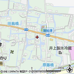 福岡県柳川市三橋町蒲船津1325周辺の地図