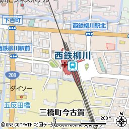 福岡県柳川市三橋町下百町46周辺の地図