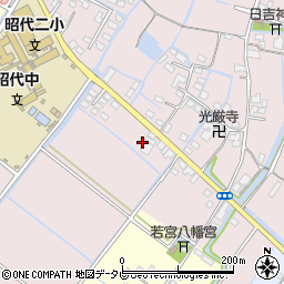 福岡県柳川市西浜武1458周辺の地図