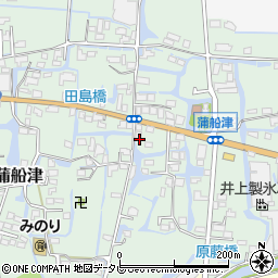 福岡県柳川市三橋町蒲船津1205周辺の地図