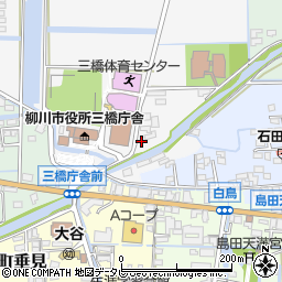 福岡県柳川市三橋町正行470周辺の地図