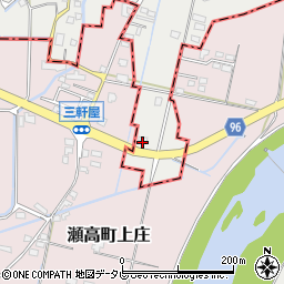 福岡県柳川市三橋町中山11周辺の地図