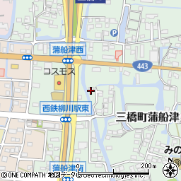 福岡県柳川市三橋町蒲船津379周辺の地図