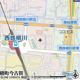 福岡県柳川市三橋町下百町211周辺の地図