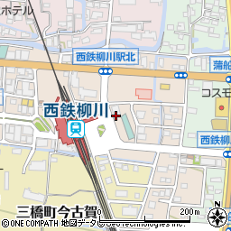 福岡県柳川市三橋町下百町210-1周辺の地図