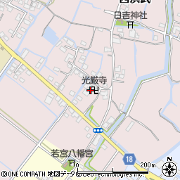 福岡県柳川市西浜武1318周辺の地図