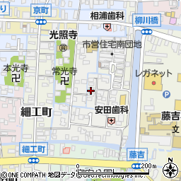 福岡県柳川市椿原町21周辺の地図