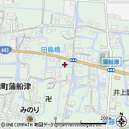 福岡県柳川市三橋町蒲船津1184周辺の地図