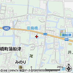 福岡県柳川市三橋町蒲船津770周辺の地図