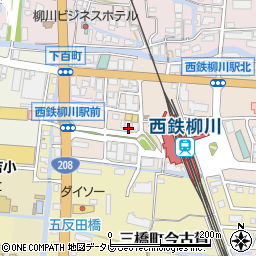 福岡県柳川市三橋町下百町31周辺の地図
