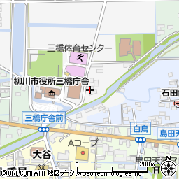 福岡県柳川市三橋町正行467-1周辺の地図