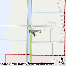 福岡県柳川市三橋町中山973周辺の地図