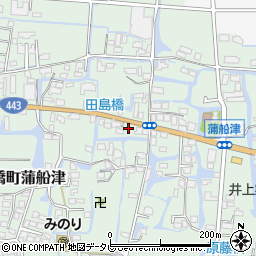 福岡県柳川市三橋町蒲船津1178周辺の地図