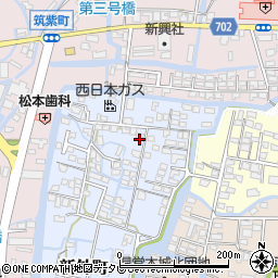 福岡県柳川市新外町101周辺の地図