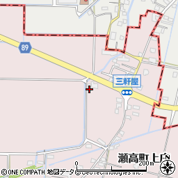 福岡県みやま市瀬高町上庄1353周辺の地図