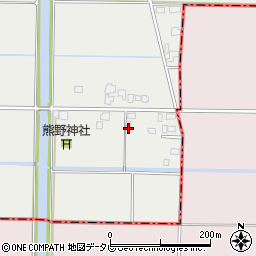 福岡県柳川市三橋町中山910周辺の地図