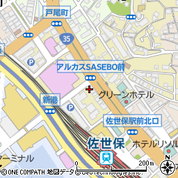 ニッポンレンタカー佐世保駅前営業所周辺の地図
