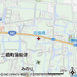 福岡県柳川市三橋町蒲船津774周辺の地図