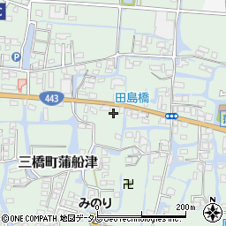 福岡県柳川市三橋町蒲船津1235周辺の地図