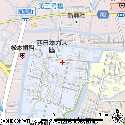 福岡県柳川市新外町102周辺の地図