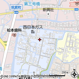 福岡県柳川市新外町102周辺の地図