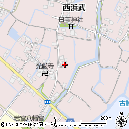 福岡県柳川市西浜武1332周辺の地図