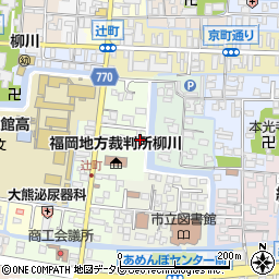 福岡県柳川市本町3-26周辺の地図