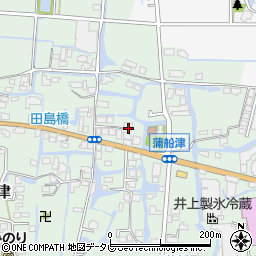 福岡県柳川市三橋町蒲船津116-2周辺の地図