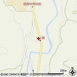 福岡県八女市立花町白木6587-2周辺の地図