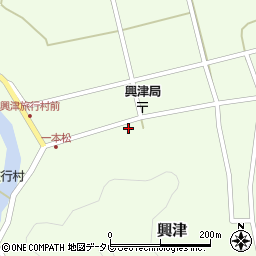土佐興津周辺の地図
