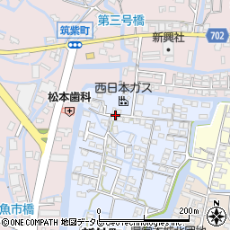 西日本ガス株式会社周辺の地図