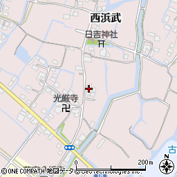 福岡県柳川市西浜武1335周辺の地図