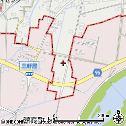 福岡県柳川市三橋町中山17周辺の地図