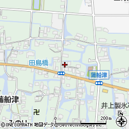 福岡県柳川市三橋町蒲船津1187周辺の地図