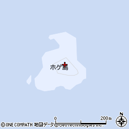 ホゲ島周辺の地図