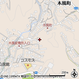 長崎県佐世保市木風町の地図 住所一覧検索 地図マピオン