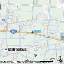 福岡県柳川市三橋町蒲船津1237周辺の地図