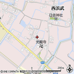 福岡県柳川市西浜武1294-5周辺の地図