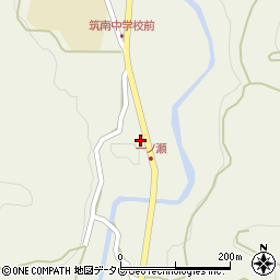 福岡県八女市立花町白木6586周辺の地図