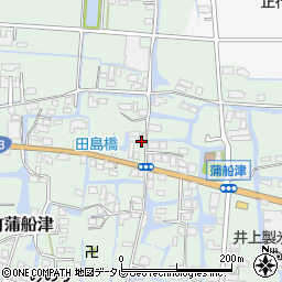 福岡県柳川市三橋町蒲船津1150周辺の地図