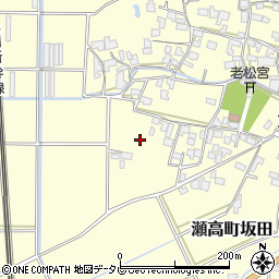 福岡県みやま市瀬高町坂田周辺の地図