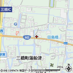 福岡県柳川市三橋町蒲船津1245周辺の地図