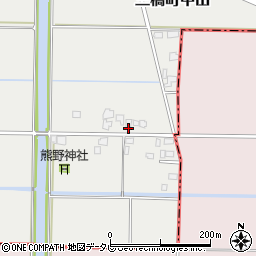 福岡県柳川市三橋町中山891周辺の地図