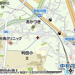 大分県大分市中判田1877-8周辺の地図